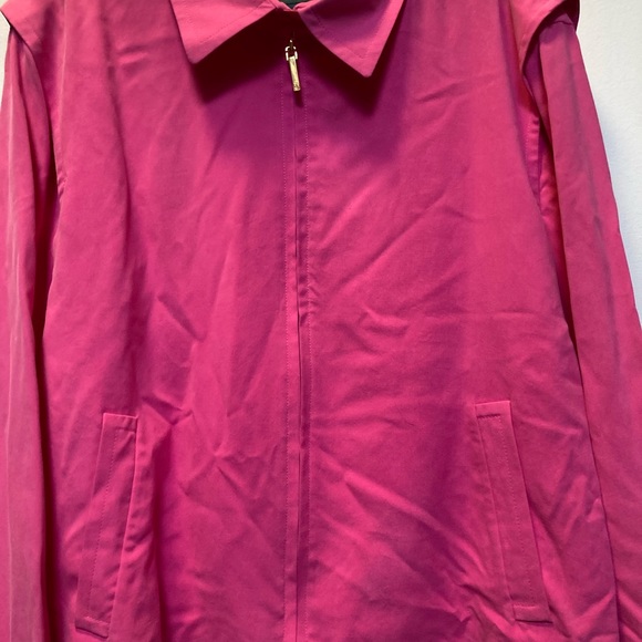 Lauren Ralph Lauren new with tags 100% silk full zip jacket! Size Large! Pink! - Picture 8 of 14